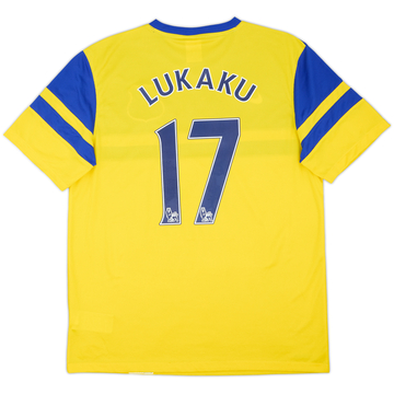 2013-14 Everton Away Shirt Lukaku #17 - 9/10 - (L)