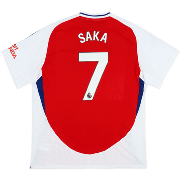 2024-25 Arsenal Home Shirt Saka #7 - 8/10 - (XXL)