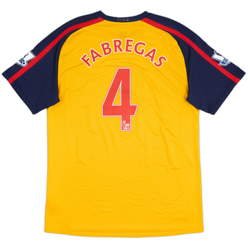 2008-09 Arsenal Away Shirt Fabregas #4 - 6/10 - (L)