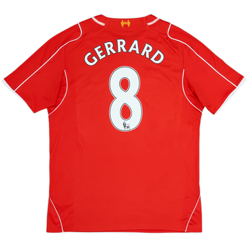 2014-15 Liverpool Camiseta Local Gerrard #8 - 5/10 - (L)