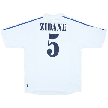 2001 Real Madrid Home Shirt Zidane #5 (XL)