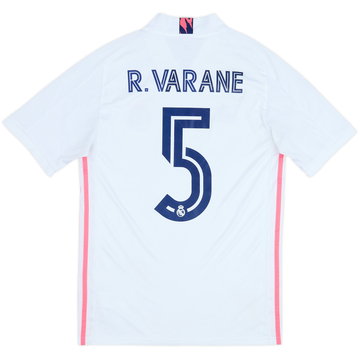 2020-21 Real Madrid Home Shirt R.Varane #5 - 6/10 - (S)