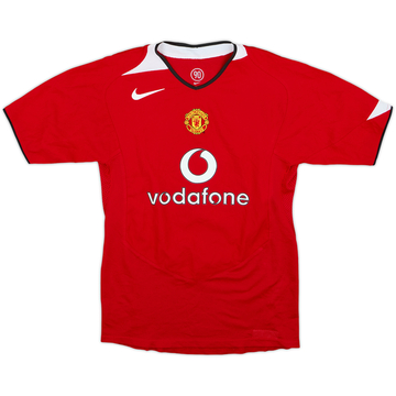 2004-06 Manchester United Home Shirt - 8/10 - (L.Boys)