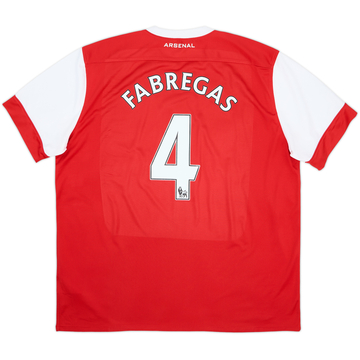 2010-11 Arsenal Home Shirt Fabregas #4 - 6/10 - (XXL)