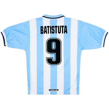 1999-00 Argentina Home Shirt Batistuta #9 - 9/10 - (S)