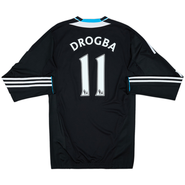 2011-12 Chelsea Player Issue TechFit Away L/S Shirt Drogba #11 - 8/10 - (XL)