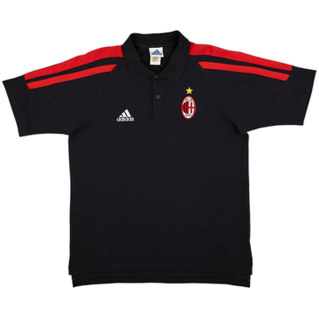2001-02 AC Milan adidas Polo Shirt - 9/10 - (L/XL)