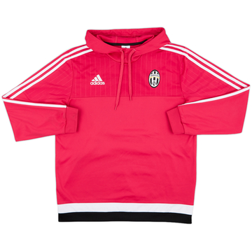 2015-16 Juventus adidas Hooded Sweat Top - 7/10 - (L)