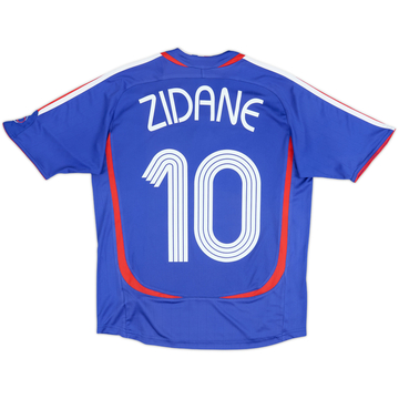 2006-07 France Home Shirt Zidane #10 - 8/10 - (L.Boys)