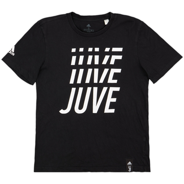 2019-20 Juventus adidas Cotton Tee - 9/10 - (S)