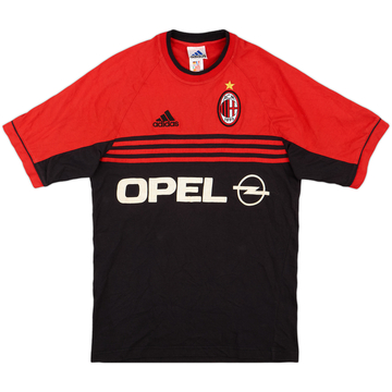 2000-01 AC Milan adidas Cotton Tee - 7/10 - (S)
