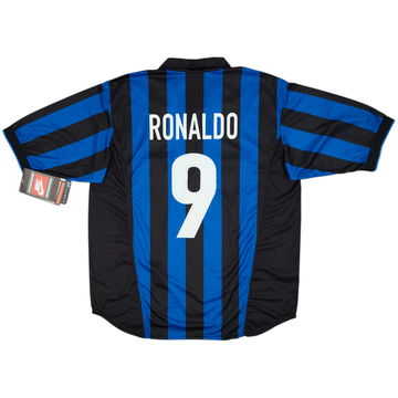 1998-99 Inter Milan Home Shirt Ronaldo #9 (XL)