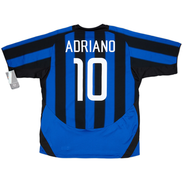 2003-04 Inter Milan Home Shirt Adriano #10 (XL)
