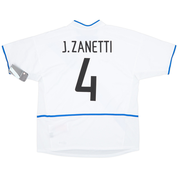 2002-03 Inter Milan Away Shirt Zanetti #4 (XL)