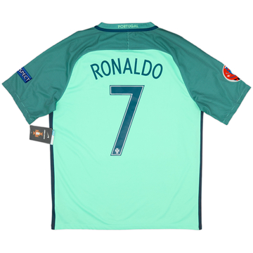 2016-18 Portugal Away Shirt Ronaldo #7 (L)