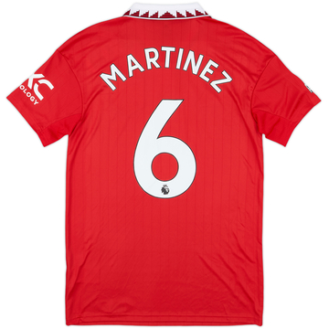 2022-23 Manchester United Home Shirt Martinez #6 (S)