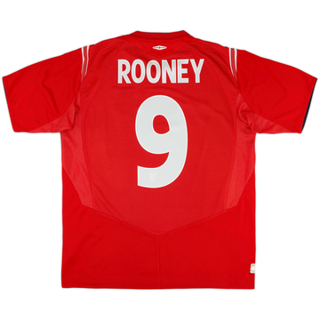 2004-06 England Away Shirt Rooney #9 - 7/10 - (S)