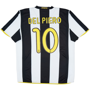 2008-09 Juventus Home Shirt Del Piero #10 - 6/10 - (L)