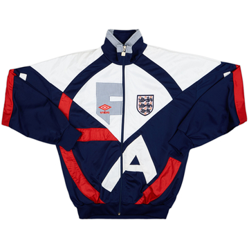 1990-92 England Umbro Track Jacket - 8/10 - (S)