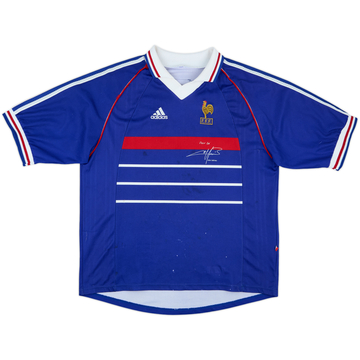 1998-00 France 'Pour Toi Fabien Barthez' Home Shirt - 5/10 - (XL)