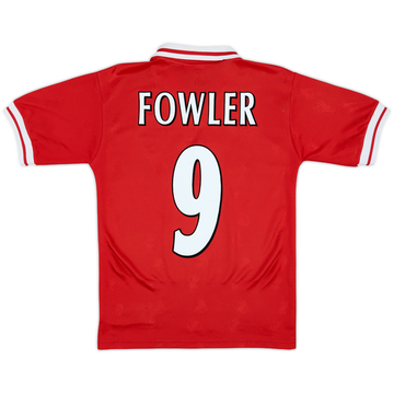 1996-98 Liverpool Home Shirt Fowler #9 - 9/10 - (Y)