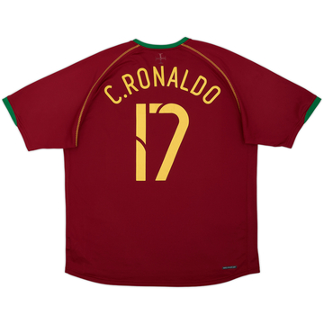 2006-08 Portugal Home Shirt C.Ronaldo #17 - 6/10 - (XL)
