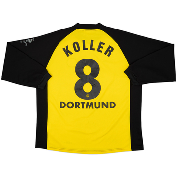 2001-02 Borussia Dortmund Home L/S Shirt Koller #8 - 7/10 - (XL)