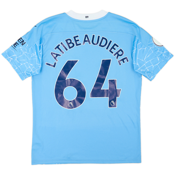 2020-21 Manchester City Home Shirt Latibeaudiere #64 (M)