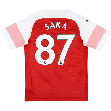 2018-19 Arsenal Home Shirt Saka #87 - 10/10 - (S)