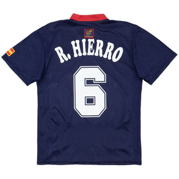 1996-98 Spain Away Shirt R.Hierro #6 - 8/10 - (M)