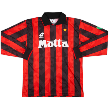1993-94 AC Milan Home L/S Shirt - 6/10 - (L)