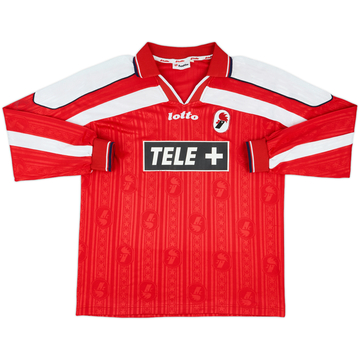 1998-99 Bari Match Issue Home L/S Shirt #15