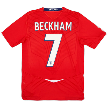 2008-10 England Away Shirt Beckham #7 (S)