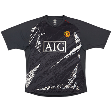 2007-08 Manchester United Nike Training Shirt - 9/10 - (XL)