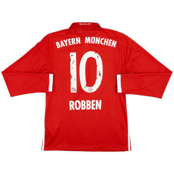 2016-17 Bayern Munich Home L/S Shirt Robben #10 - 5/10 - (S)