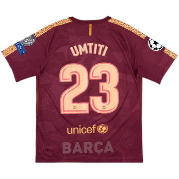 2017-18 Barcelona Third Shirt Umtiti #23 - 7/10 - (M)