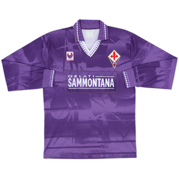 1994-95 Fiorentina Basic Home L/S Shirt - 8/10 - (M)