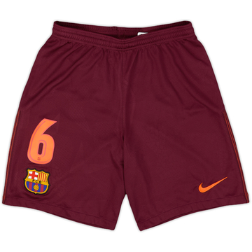 2017-18 Barcelona Third Shirt #6 - 10/10 - (S)