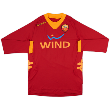 2011-12 Roma Home L/S Shirt #10 - 8/10 - (L)