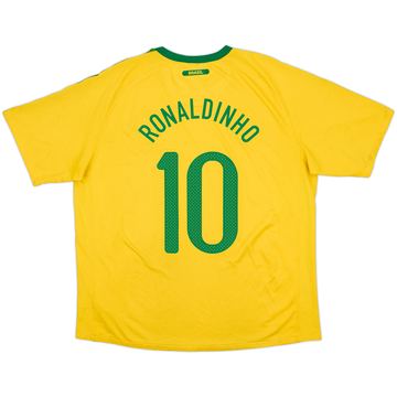 2010-11 Brazil Home Shirt Ronaldinho #10 - 6/10 - (XXL)