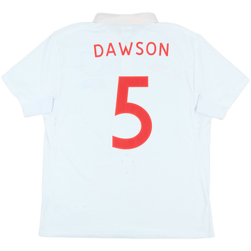 2010-11 England 'World Cup South Africa 2010' Home Shirt Dawson #5 - 7/10 - (XL)