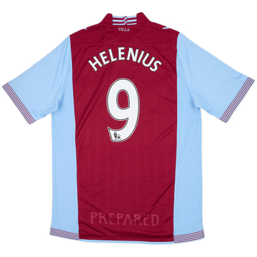 2013-14 Aston Villa Home Shirt Helenius #9 - 8/10 - (XL)