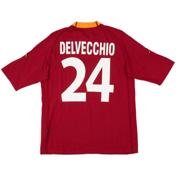 2000-01 Roma Home Shirt Delvecchio #24 - 6/10 - (XL)