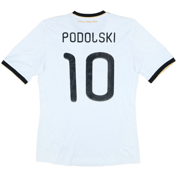 2010-11 Germany Home Shirt Podolski #10 - 6/10 - (M)