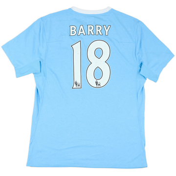 2009-10 Manchester City Home Shirt Barry #18 - 5/10 - (M)