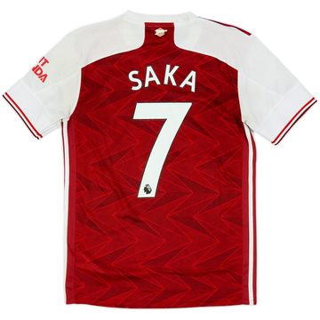 2020-21 Arsenal Home Shirt Saka #7 - 5/10 - (S)