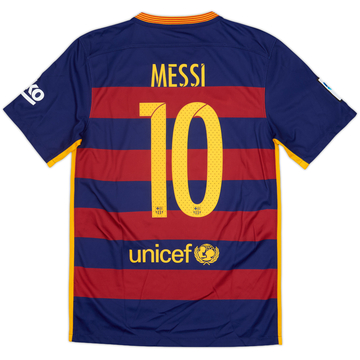 2015-16 Barcelona Home Shirt Messi #10 - 8/10 - (S)