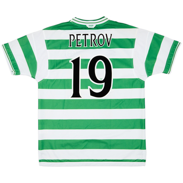 1999-01 Celtic Home Shirt Petrov #19 - 9/10 - (XL)