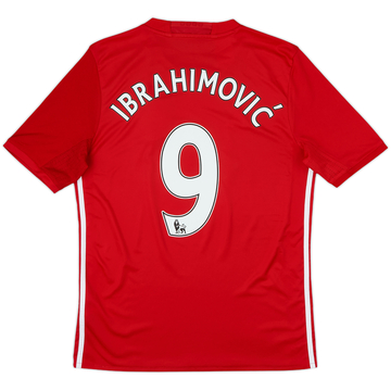 2016-17 Manchester United Home Shirt Ibrahimovic #9 - 10/10 - (XL.Boys)