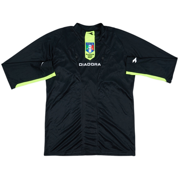 2009-10 Italy FIGC Diadora Referee L/S Shirt - 9/10 - (S)